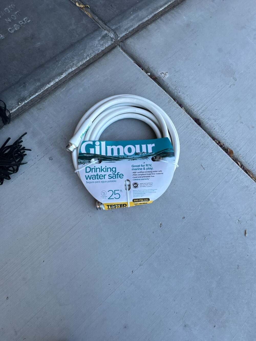 Gilmour 25ft Drinking Water Safe RV Marine Hose